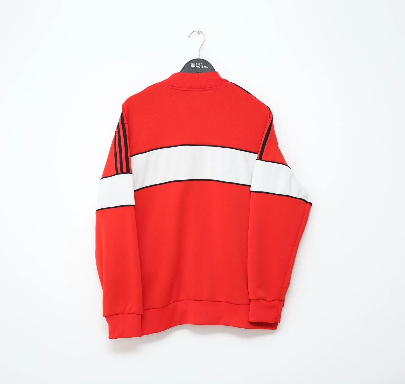 1985 MANCHESTER UNITED adidas Originals FA Cup Football Track Top Jacket (XXL)