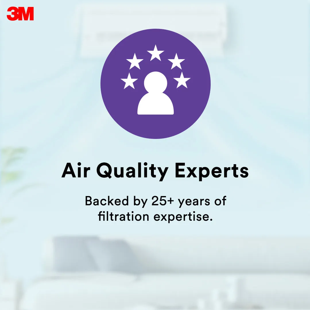 3M Filtrete Dust Allergen Bacteria Aircon Filter Purple 22 X 34 cm