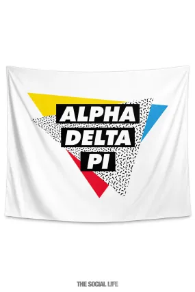 Alpha Delta Pi Graphy Tapestry