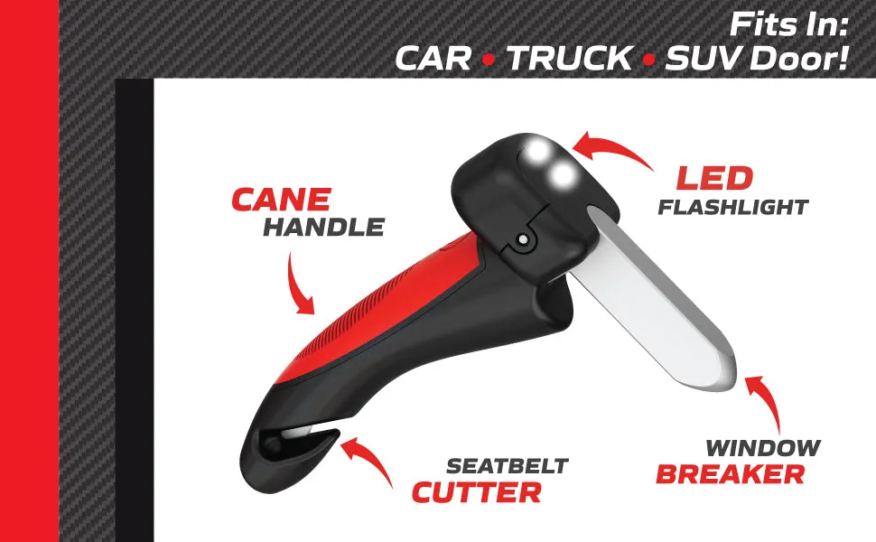 Auto Assist Handle with Built in LED Flashlight