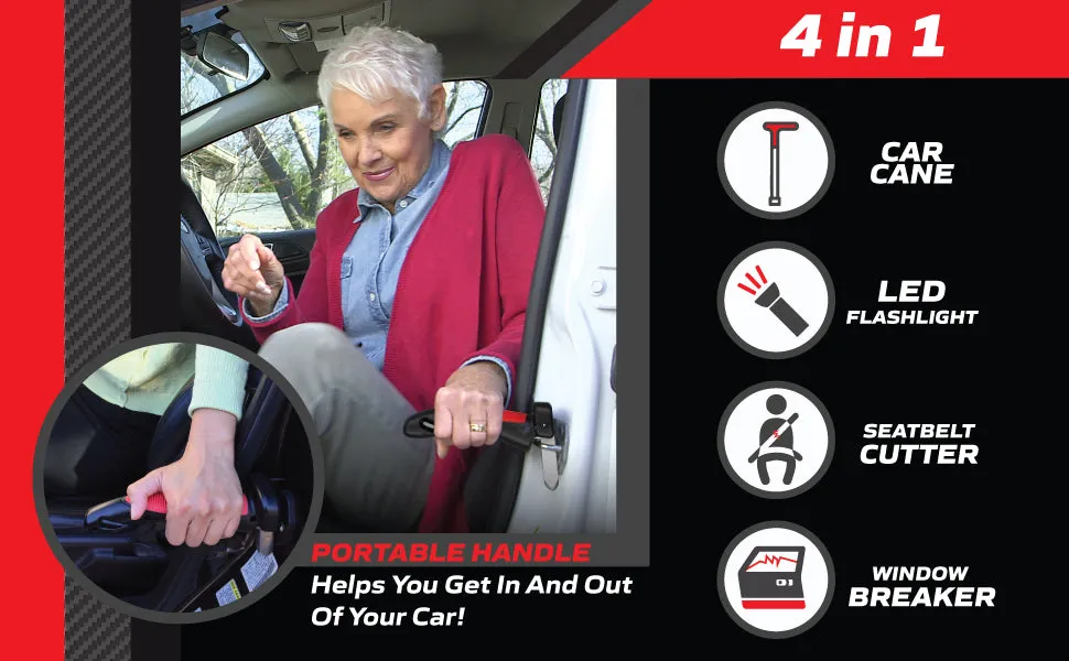 Auto Assist Handle with Built in LED Flashlight