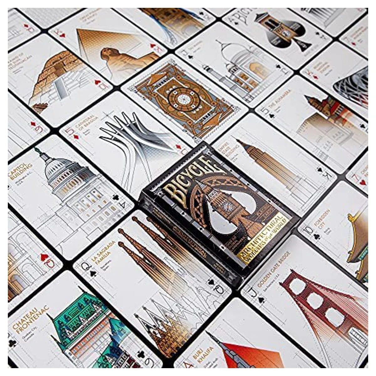 Bicycle Architectural Wonders of the World Playing Cards