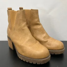 Boots Ankle Heels By Mia In Brown, Size: 7.5
