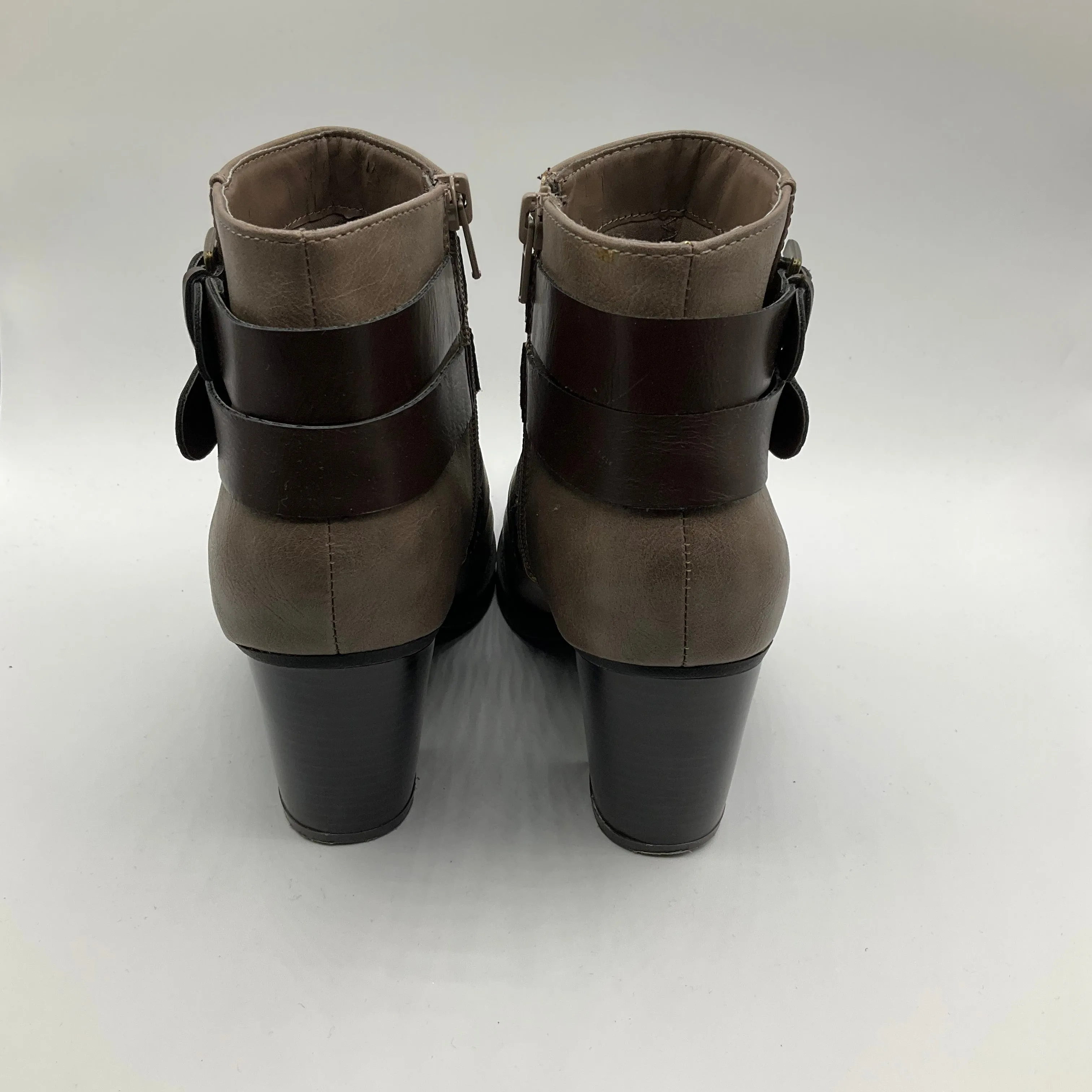Boots Ankle Heels By Rampage In Brown, Size: 7.5