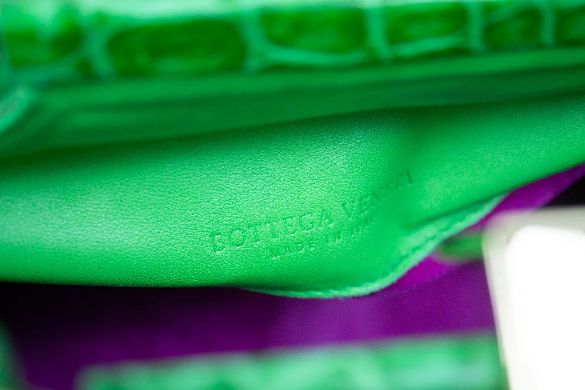 Bottega Veneta Green Crocodile Leather Bag (PREOWNED)