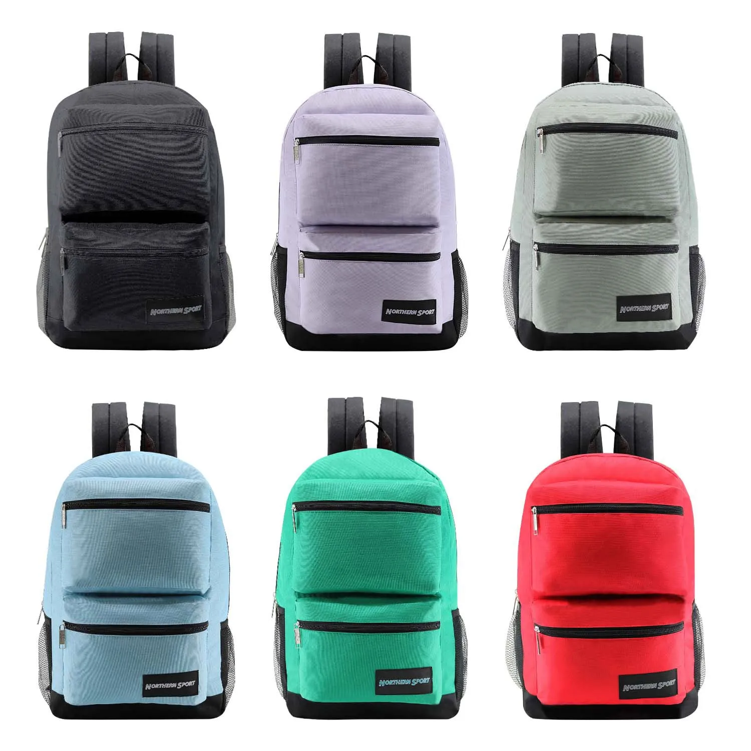 Bulk Case of 12 Backpacks and 12 Hygiene & Toiletries Kit - Wholesale Care Package - Disaster Relief Kit, Homeless, Charity
