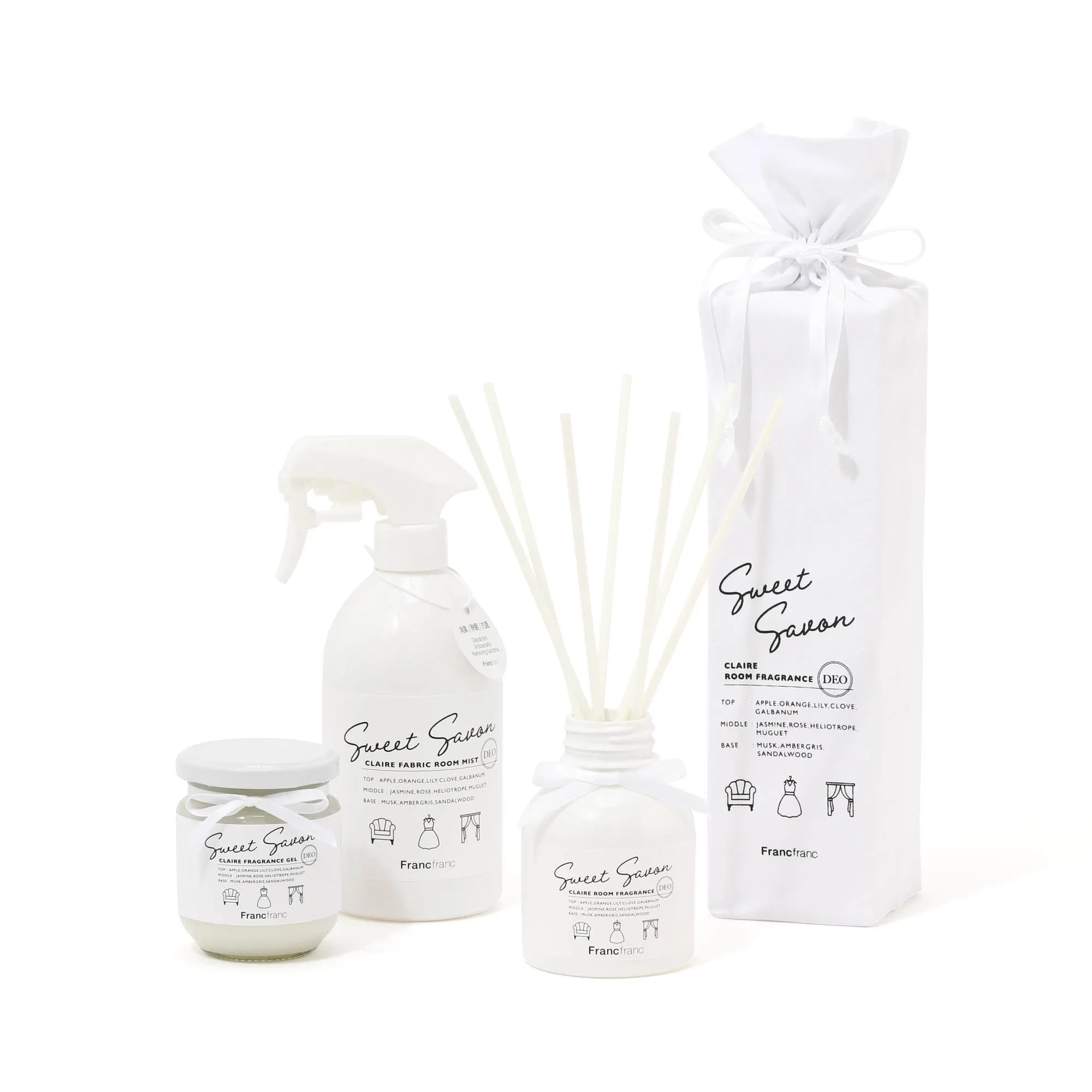 Claire Fragrance Gel White