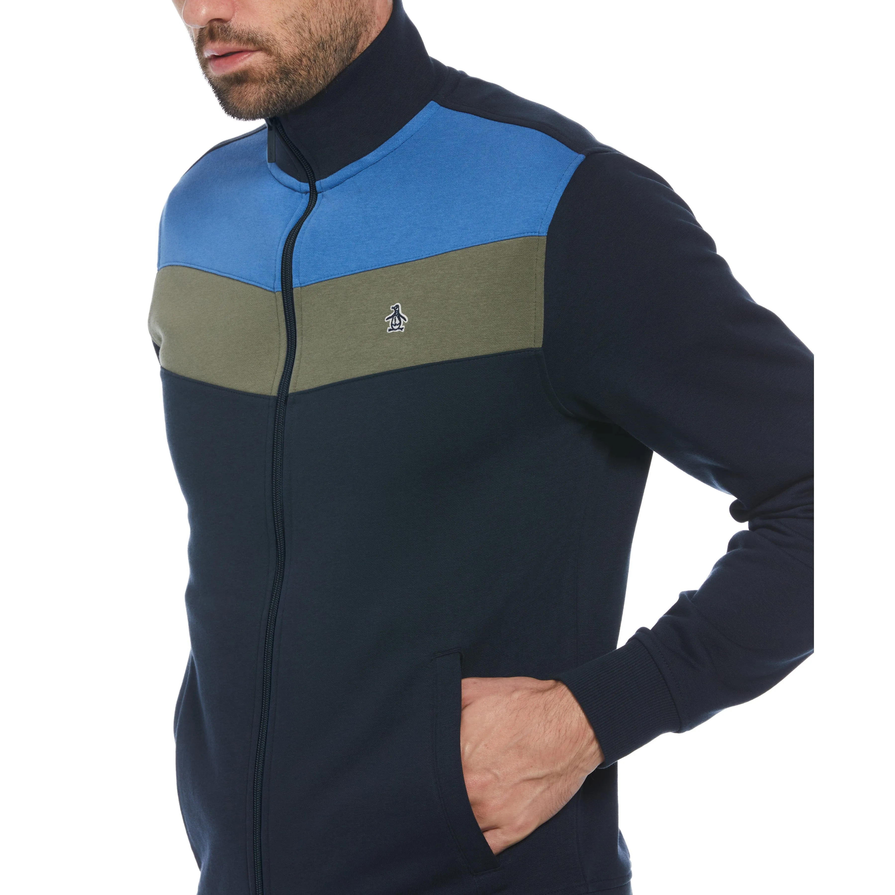 Colorblock Fleece Track Jacket