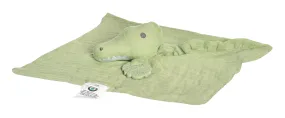 Crocodile Lovey with Rubber Teether