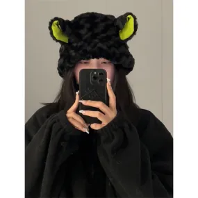 Dark lamb Plush Hat