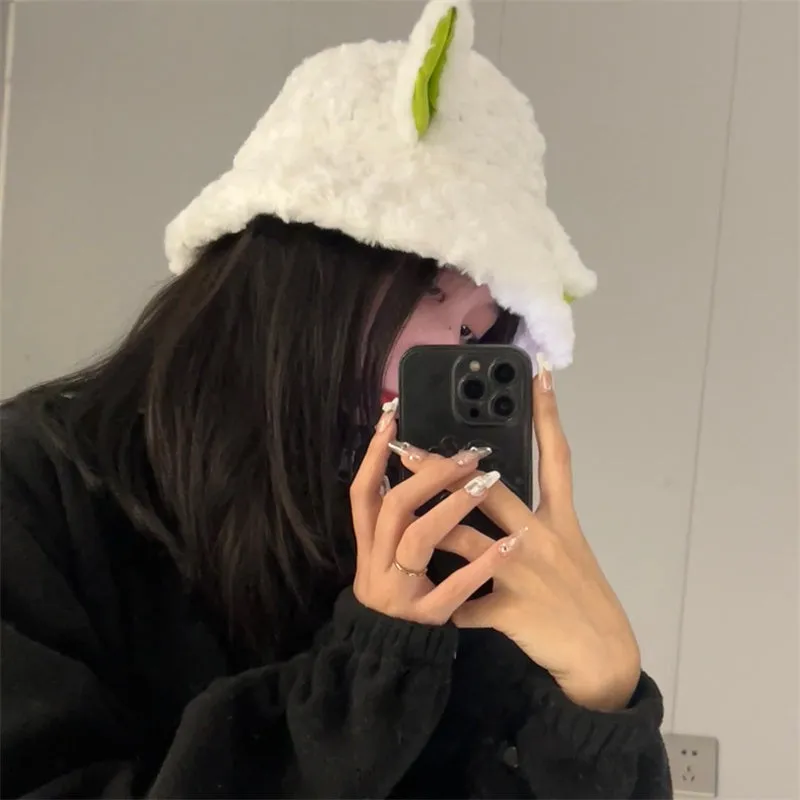Dark lamb Plush Hat