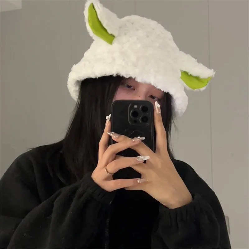 Dark lamb Plush Hat