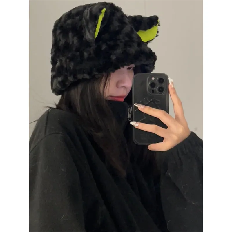 Dark lamb Plush Hat
