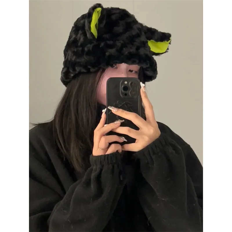 Dark lamb Plush Hat