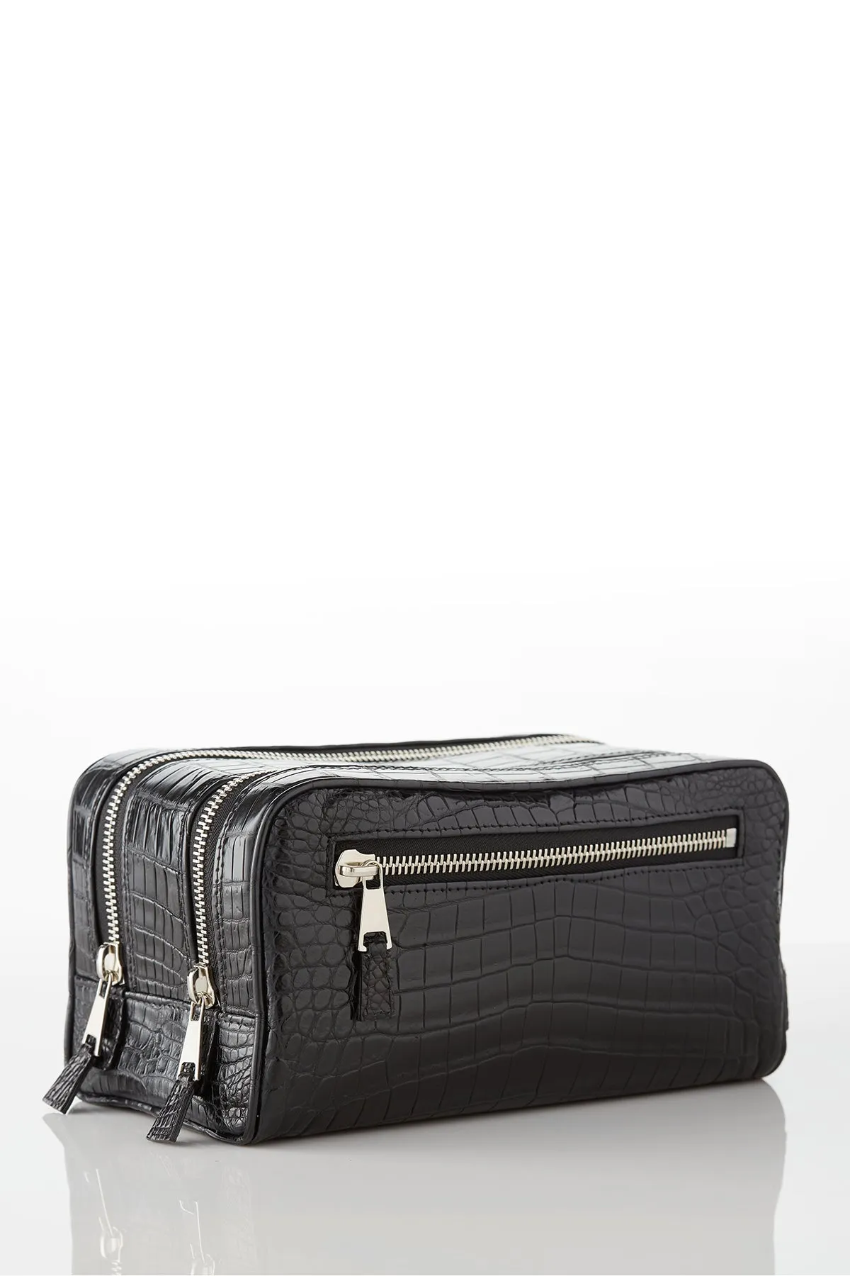 David August Custom Genuine Crocodile Dopp Kit