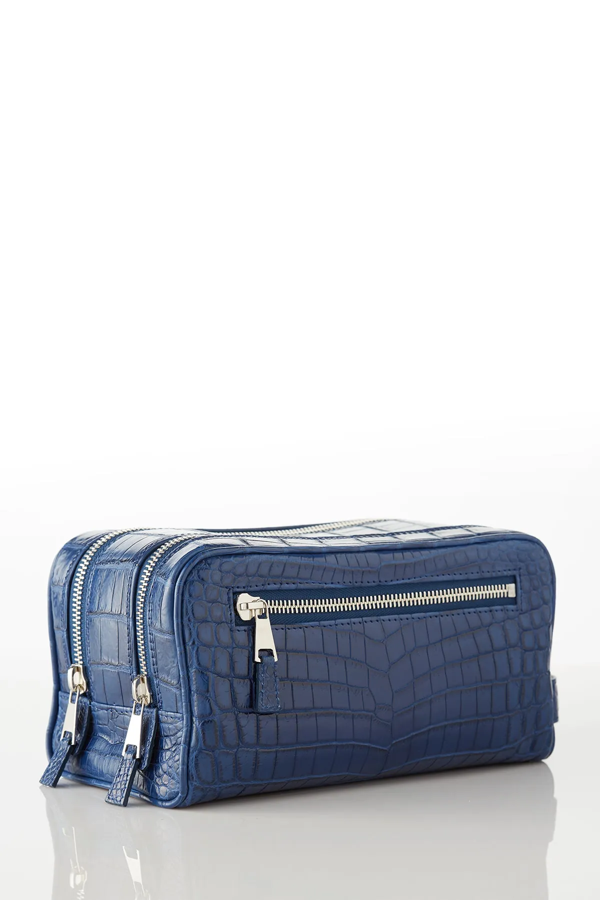David August Custom Genuine Crocodile Dopp Kit