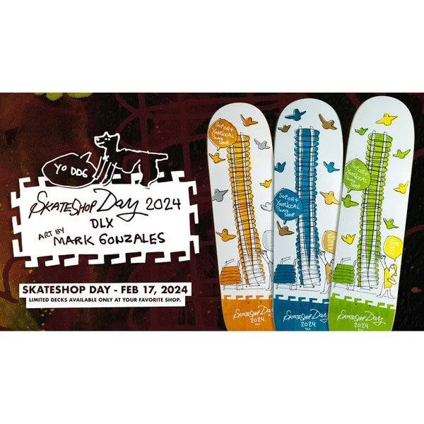 DLX Skate Shop Day Deck 2024 by Mark Gonzales
