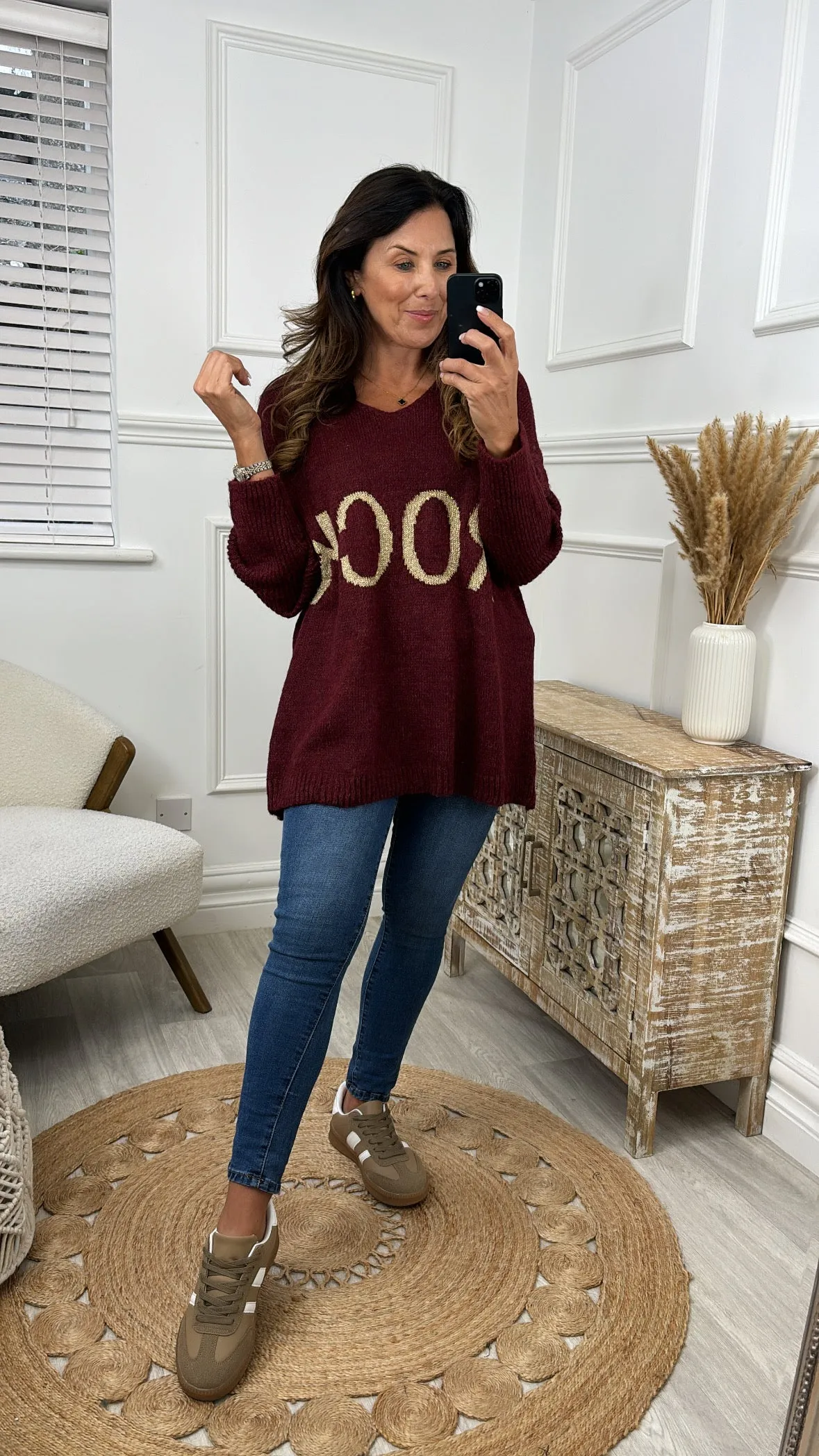 Dolores Wine ROCK Sweater