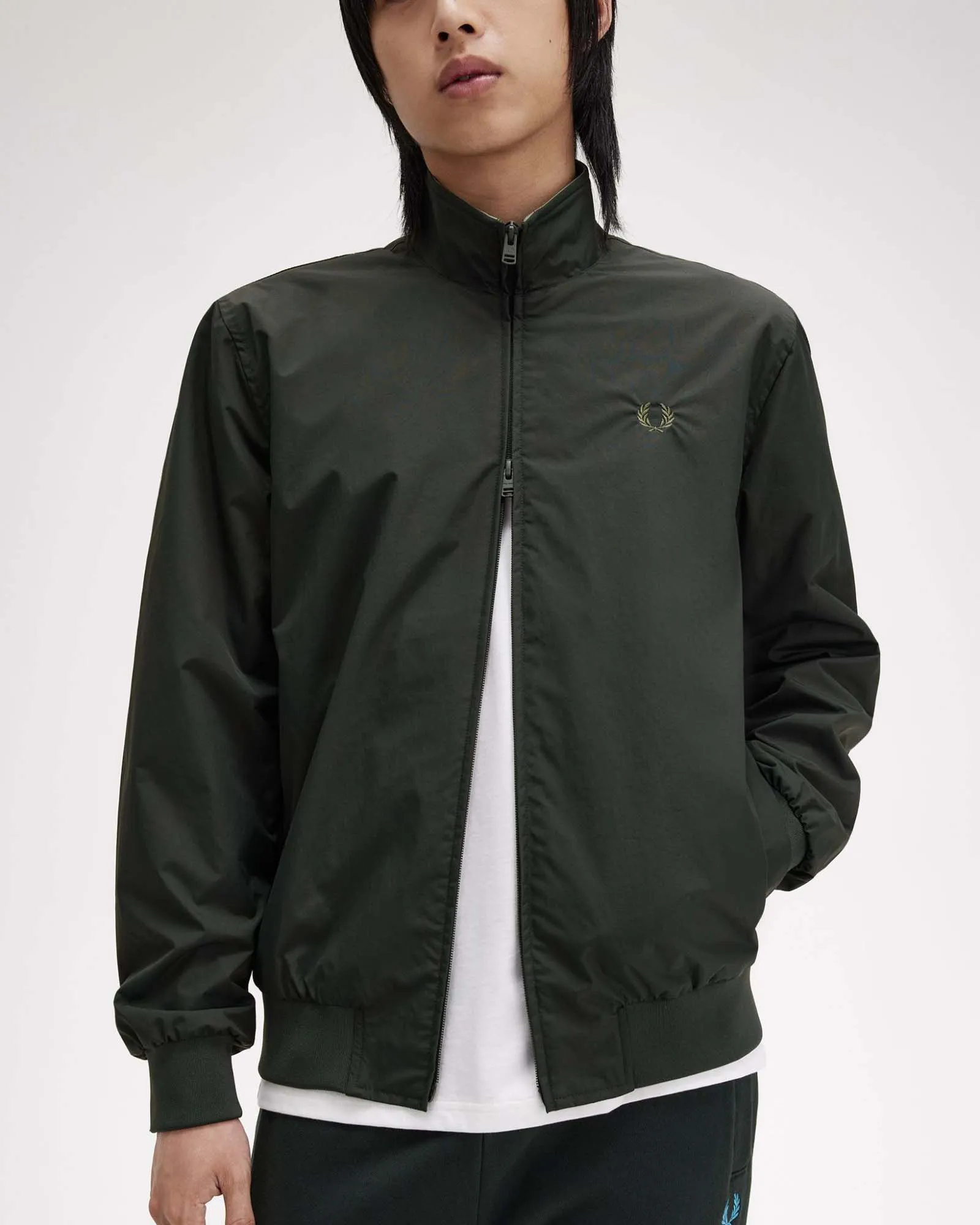 Fred Perry Brentham Jacket - Night Green