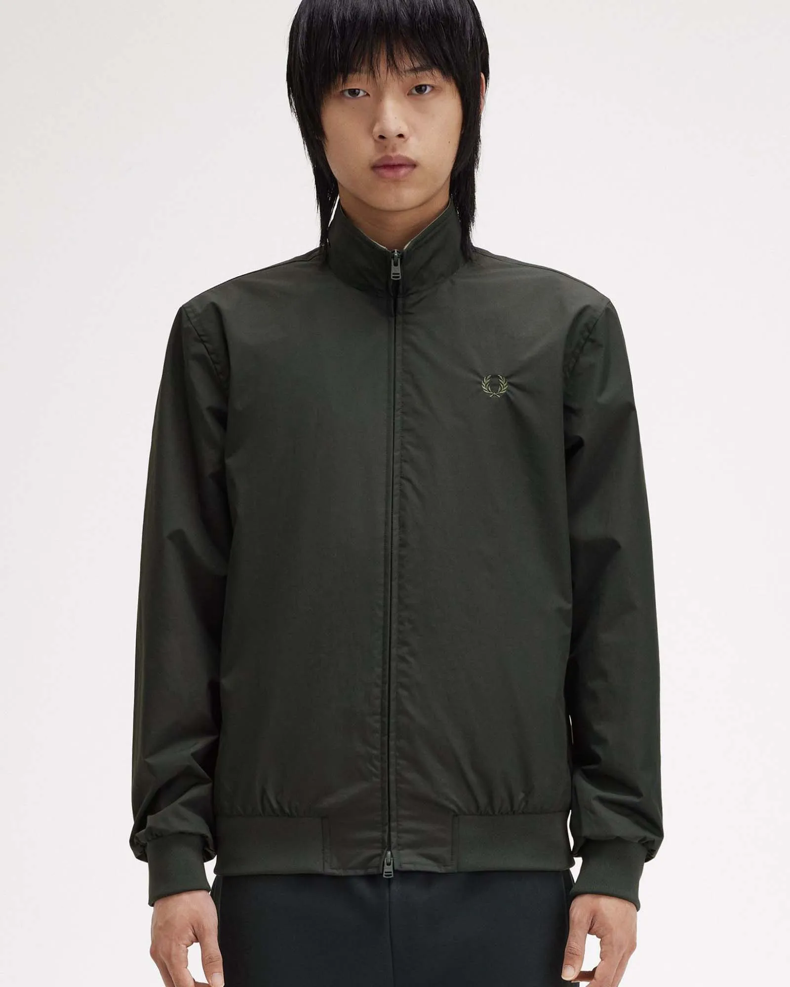 Fred Perry Brentham Jacket - Night Green