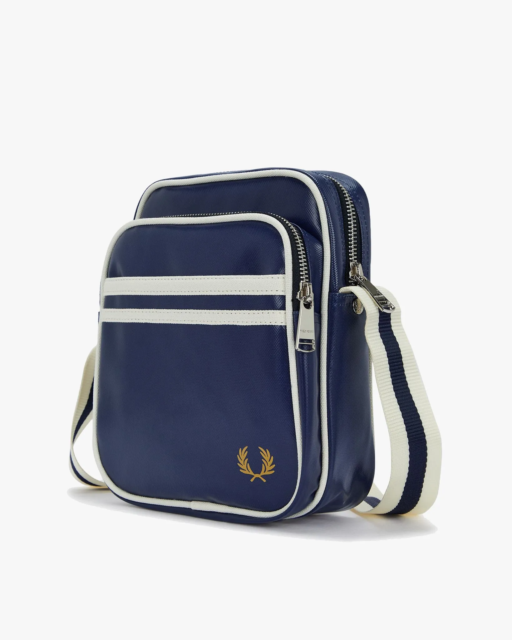 Fred Perry Classic Side Bag - Carbon Blue / Ecru
