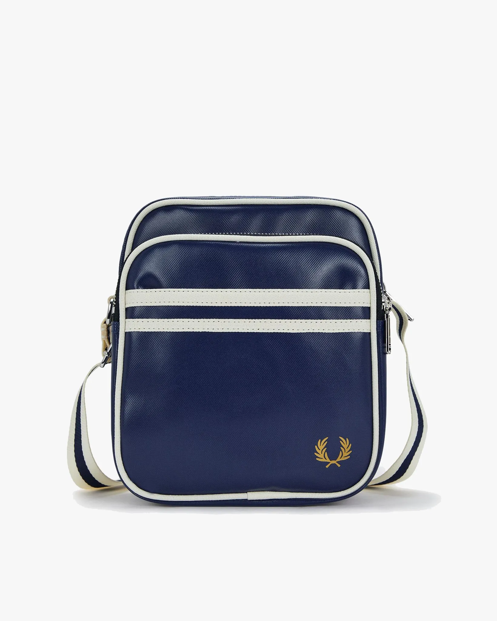 Fred Perry Classic Side Bag - Carbon Blue / Ecru