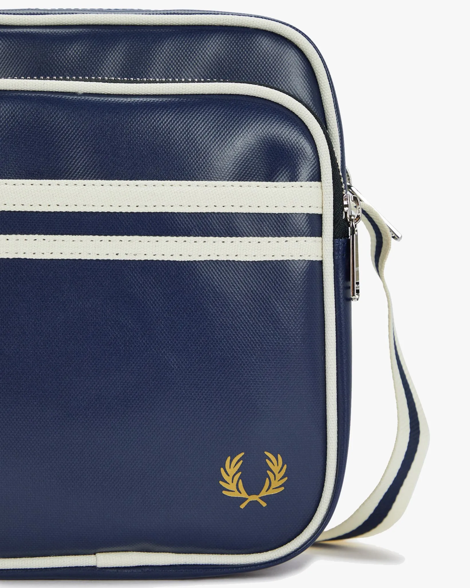 Fred Perry Classic Side Bag - Carbon Blue / Ecru