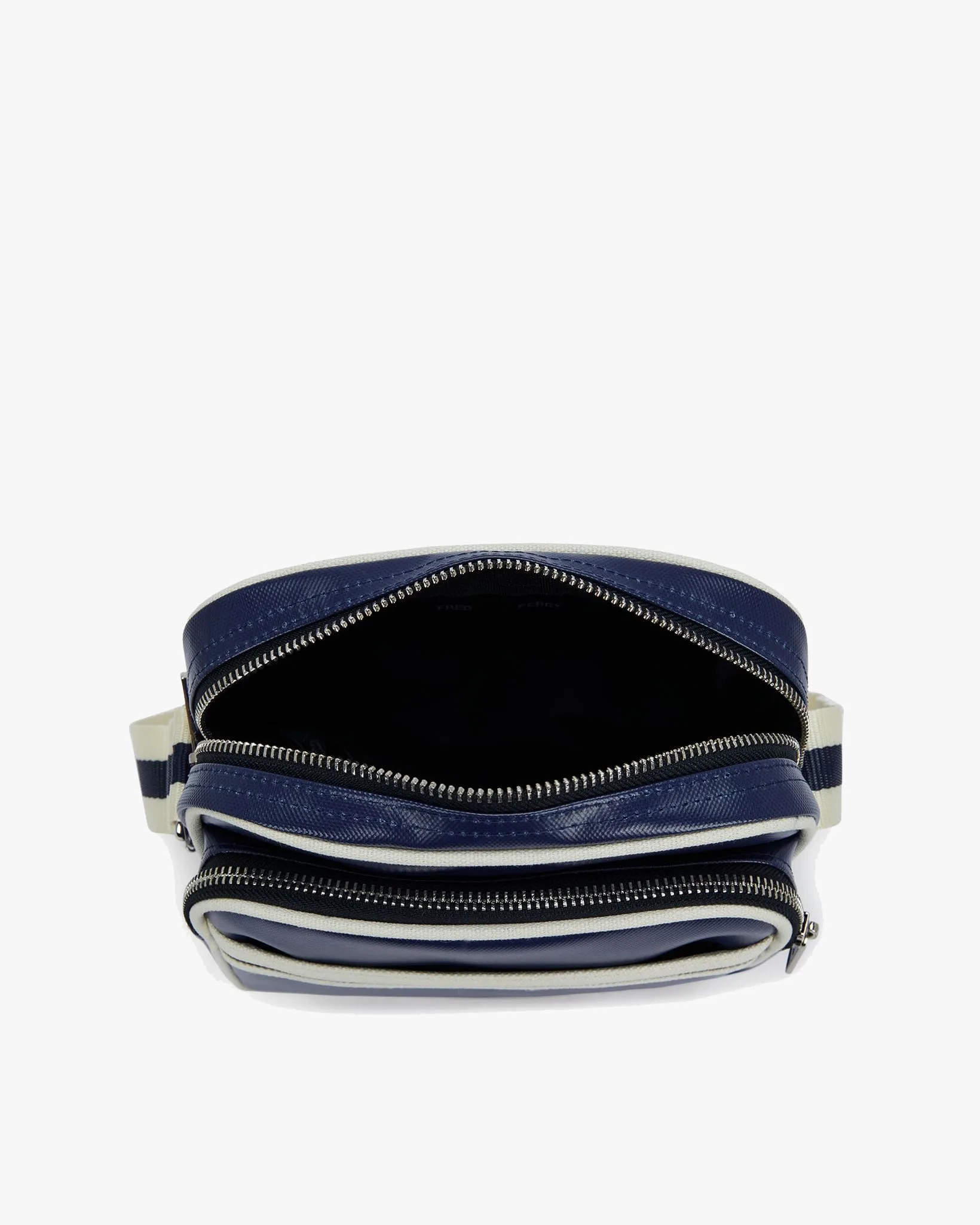 Fred Perry Classic Side Bag - Carbon Blue / Ecru