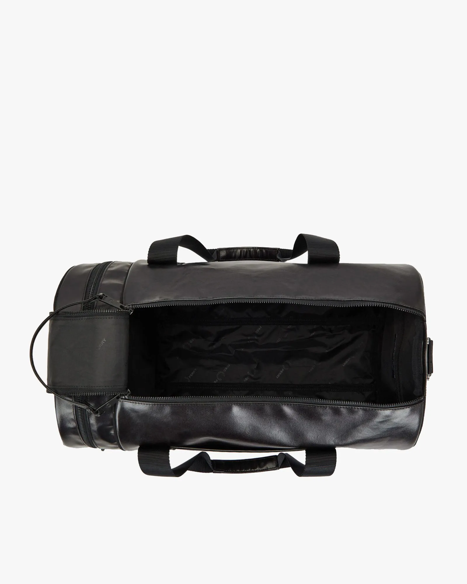 Fred Perry Tonal Classic Barrel Bag - Black / Gold