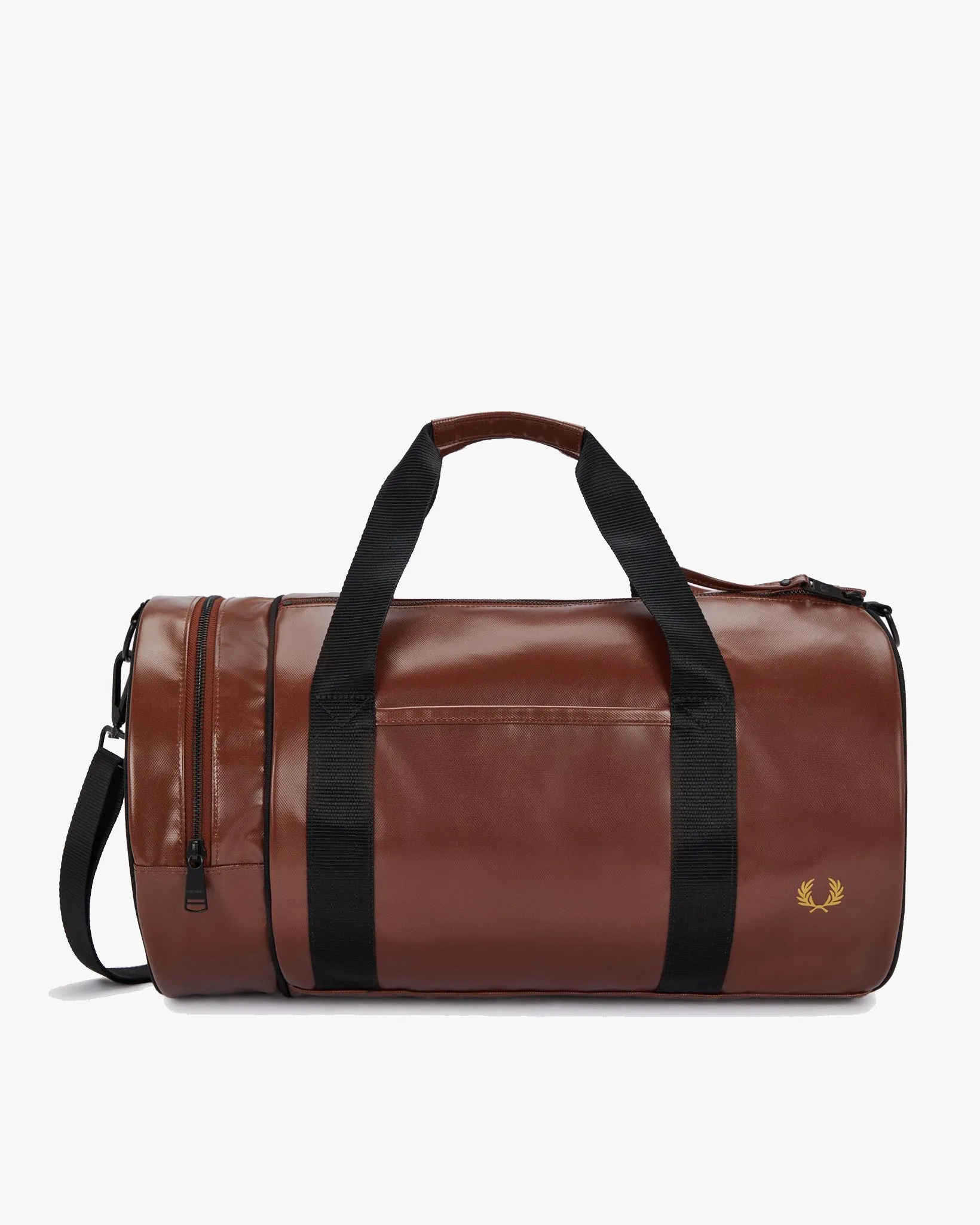 Fred Perry Tonal Classic Barrel Bag - Whisky Brown