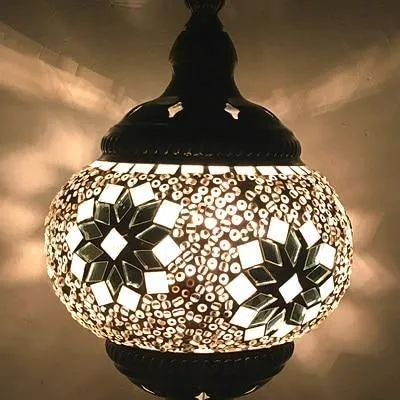 Hand-inlaid glass mosaic