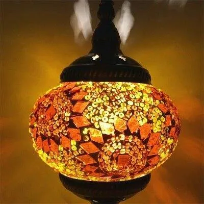 Hand-inlaid glass mosaic