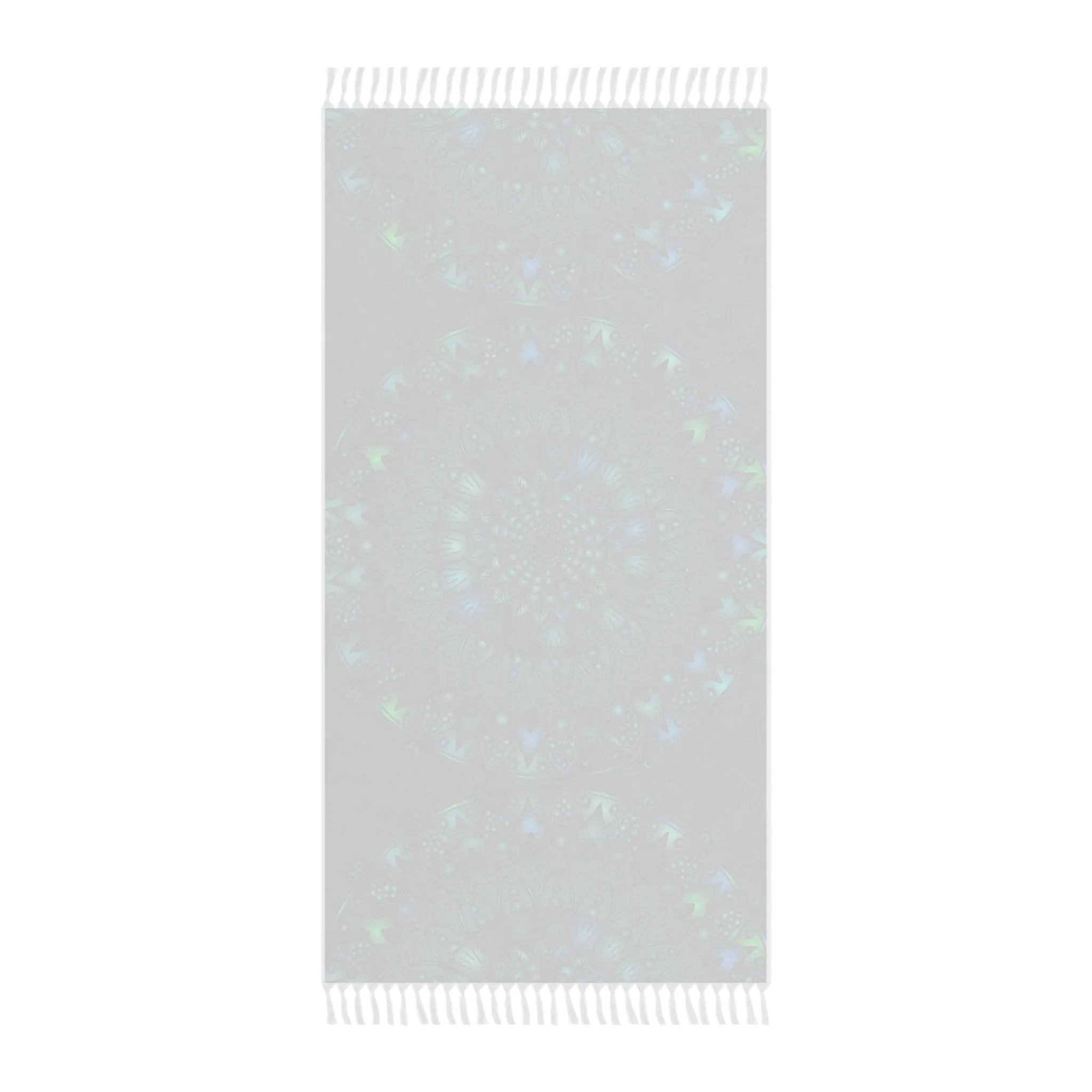 Handmade Mandala Art Beach Cloth - Petroleum Green