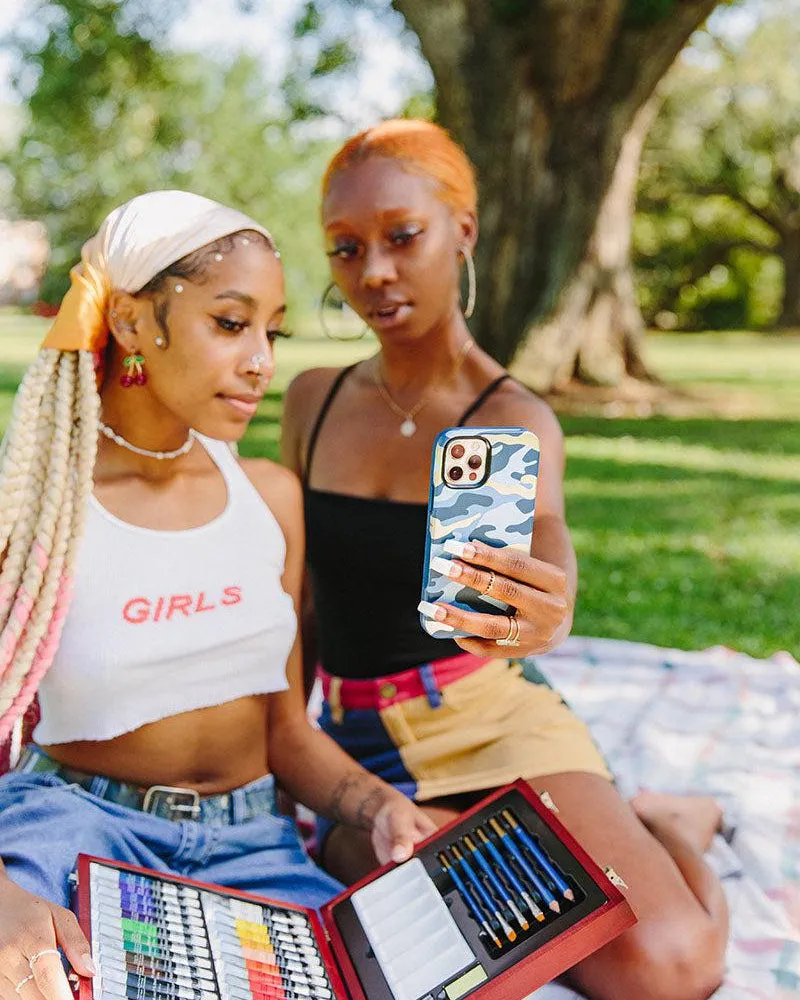 In Formation | Metallic Blue Camo Case