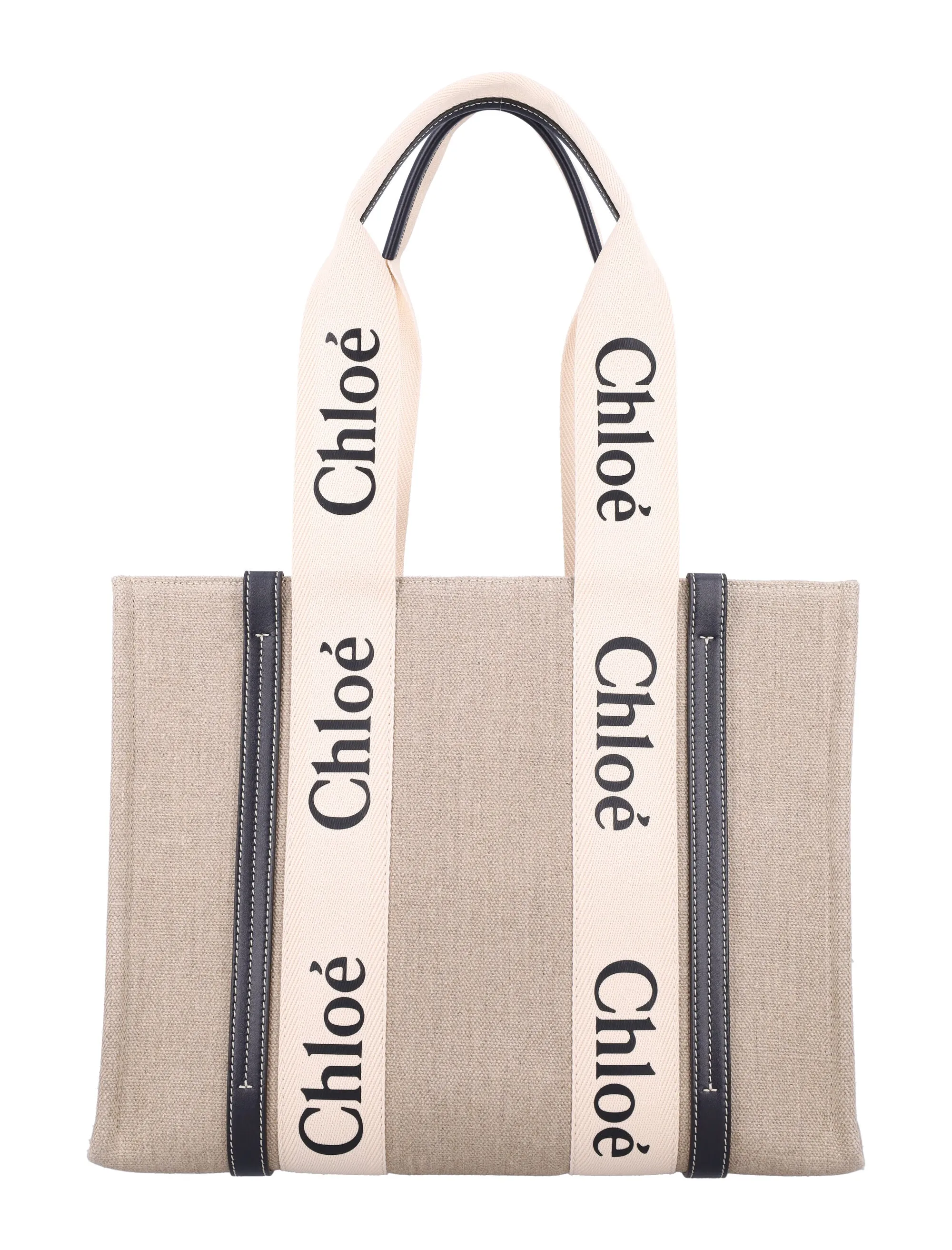 LINEN WOODY TOTE BAG