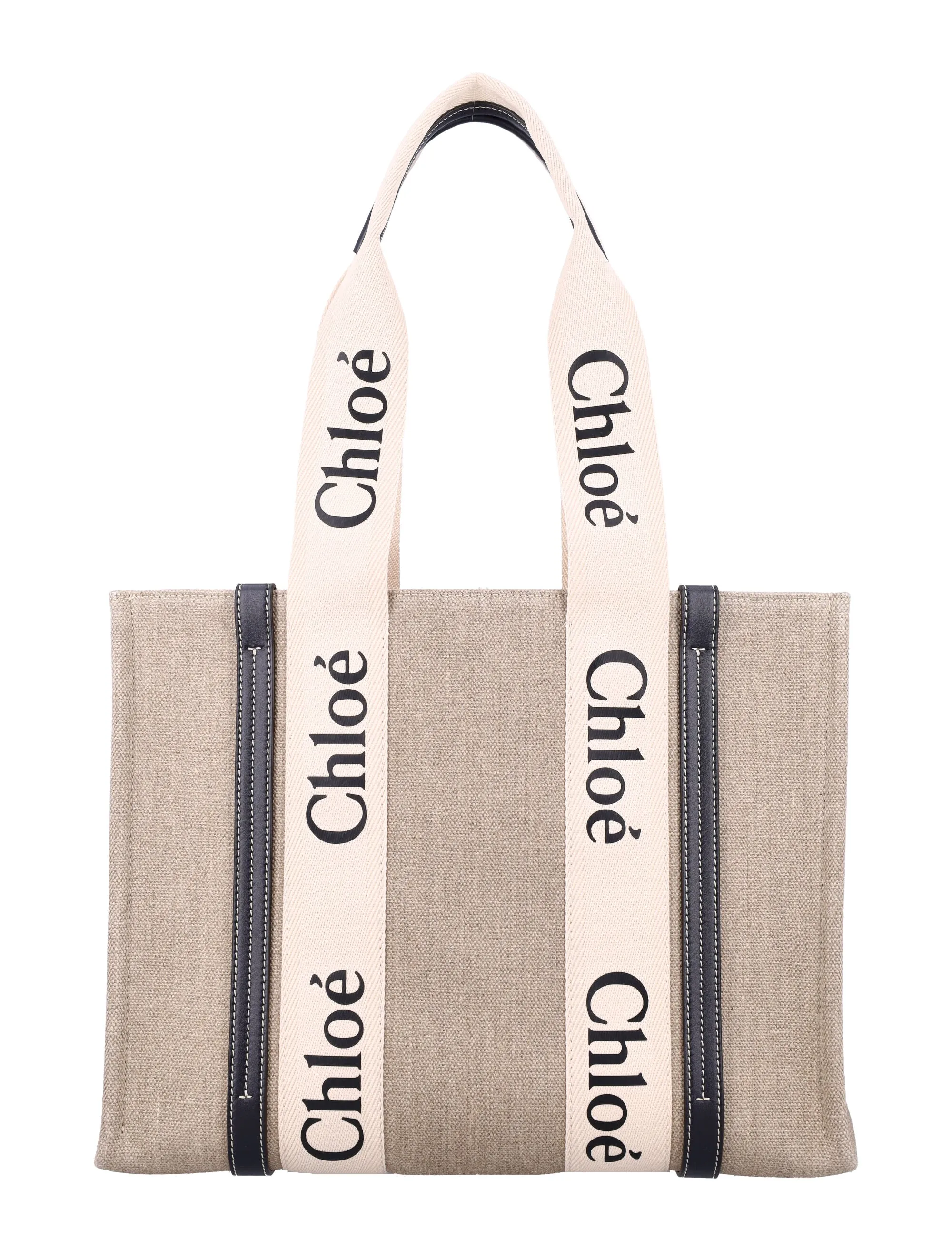 LINEN WOODY TOTE BAG