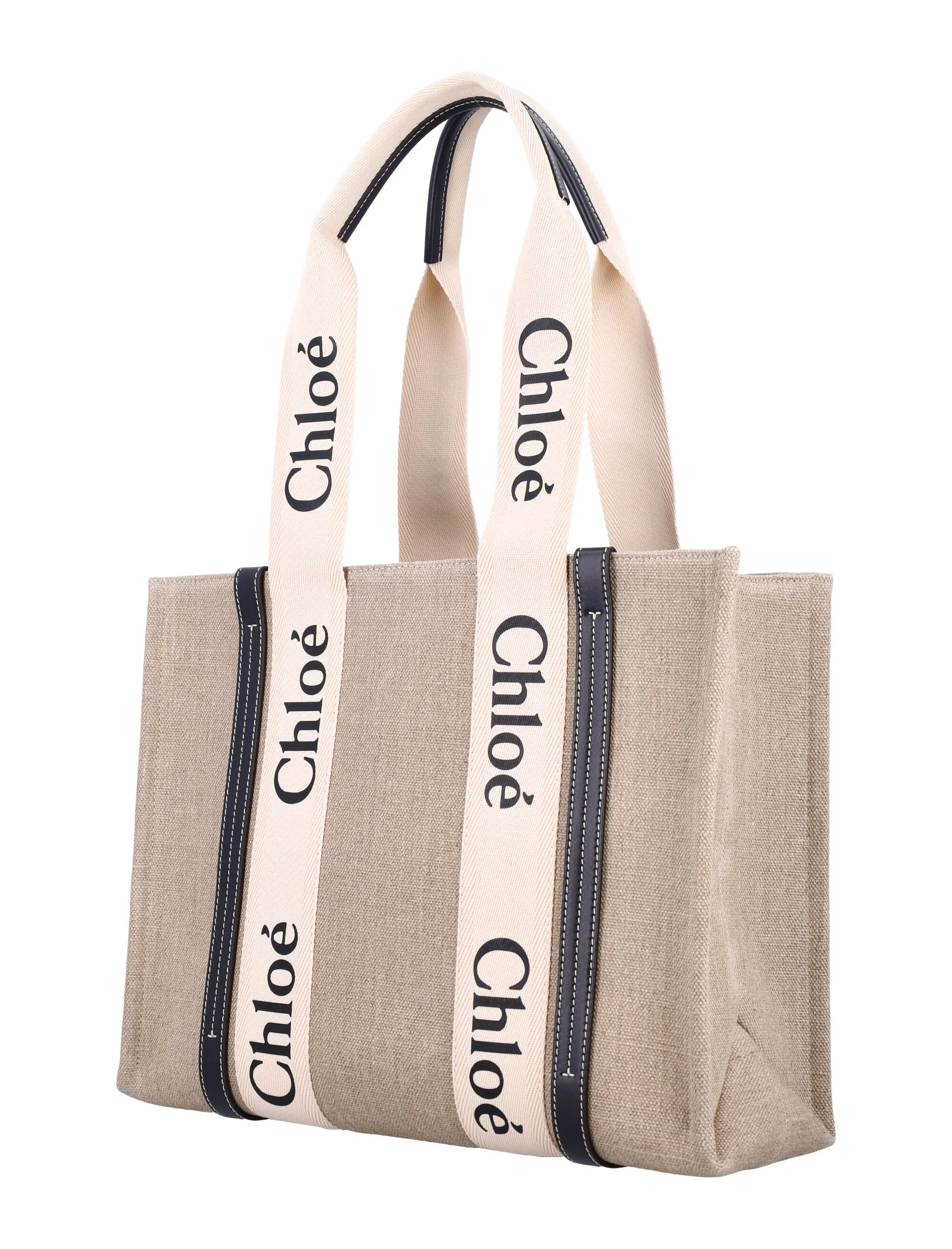 LINEN WOODY TOTE BAG