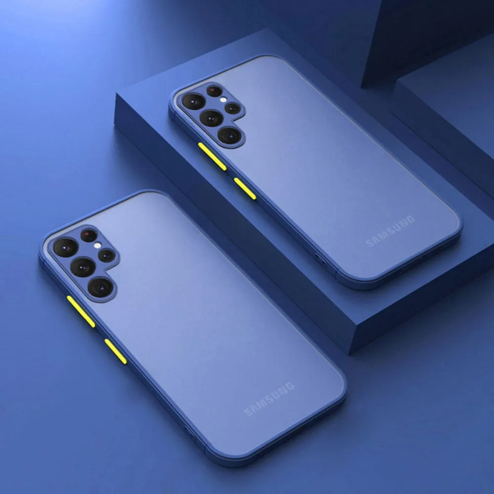 Luxury Shockproof Matte Silicone Phone Case For Samsung