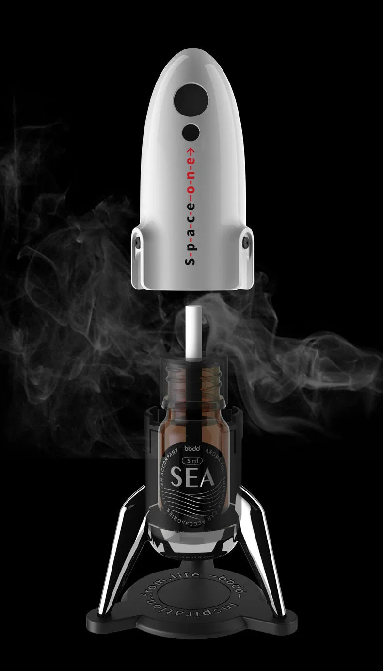 Mars rocket model perfume aromatherapy car ornaments for Tesla