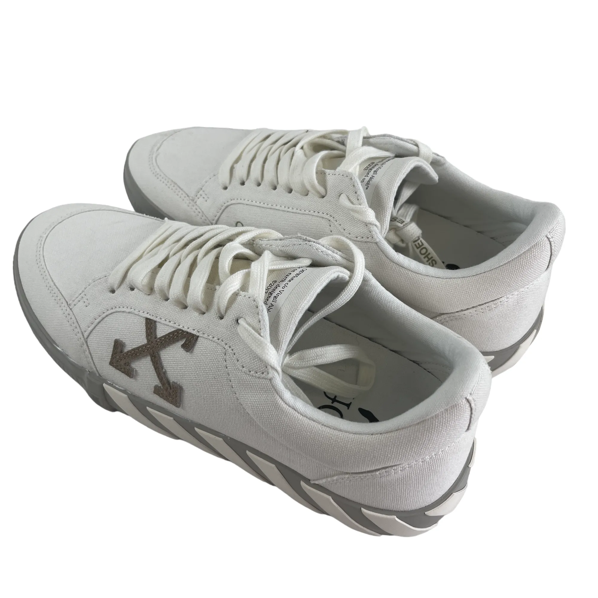 Men's Vulcanised Low Trainers White Size EU 43 / UK 9