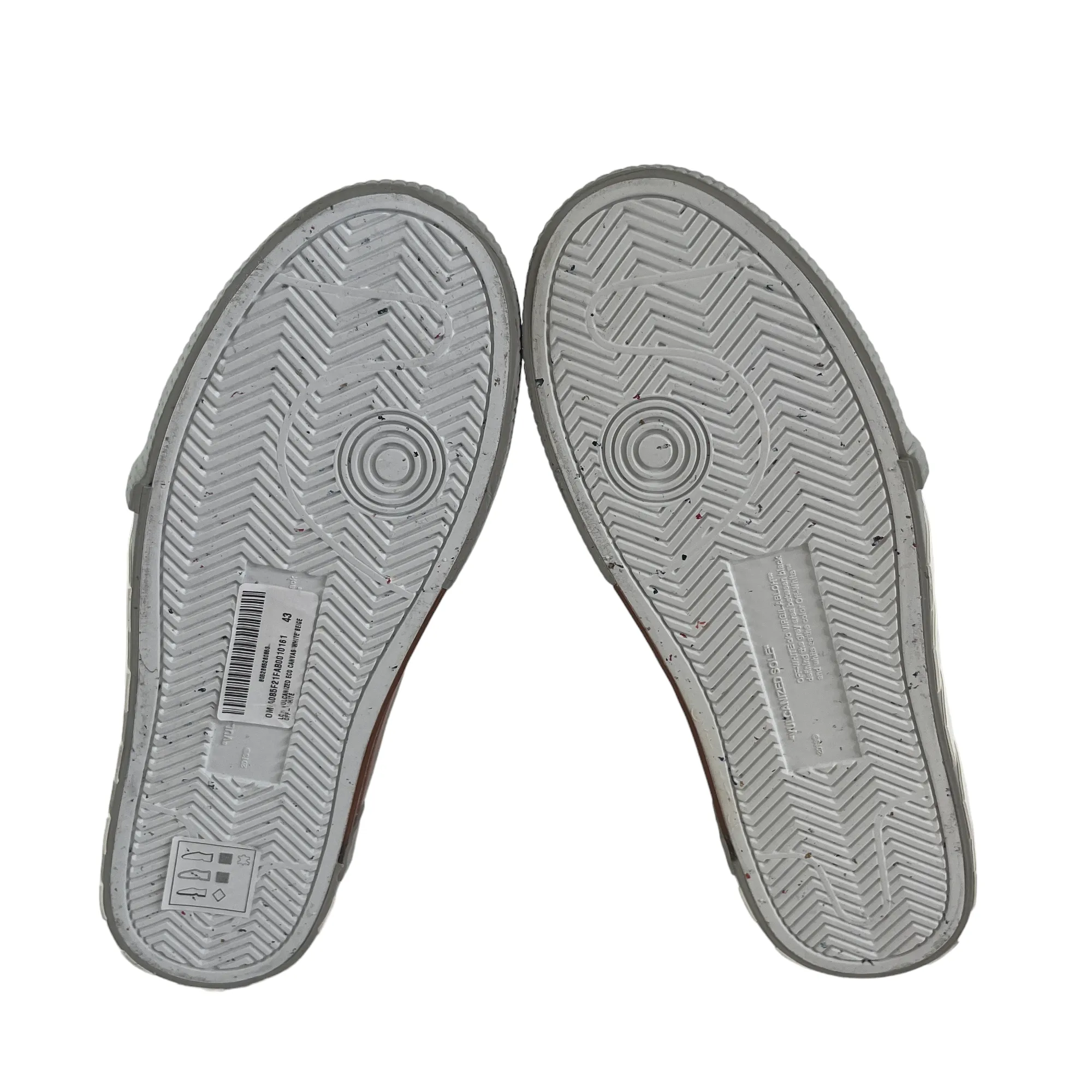 Men's Vulcanised Low Trainers White Size EU 43 / UK 9