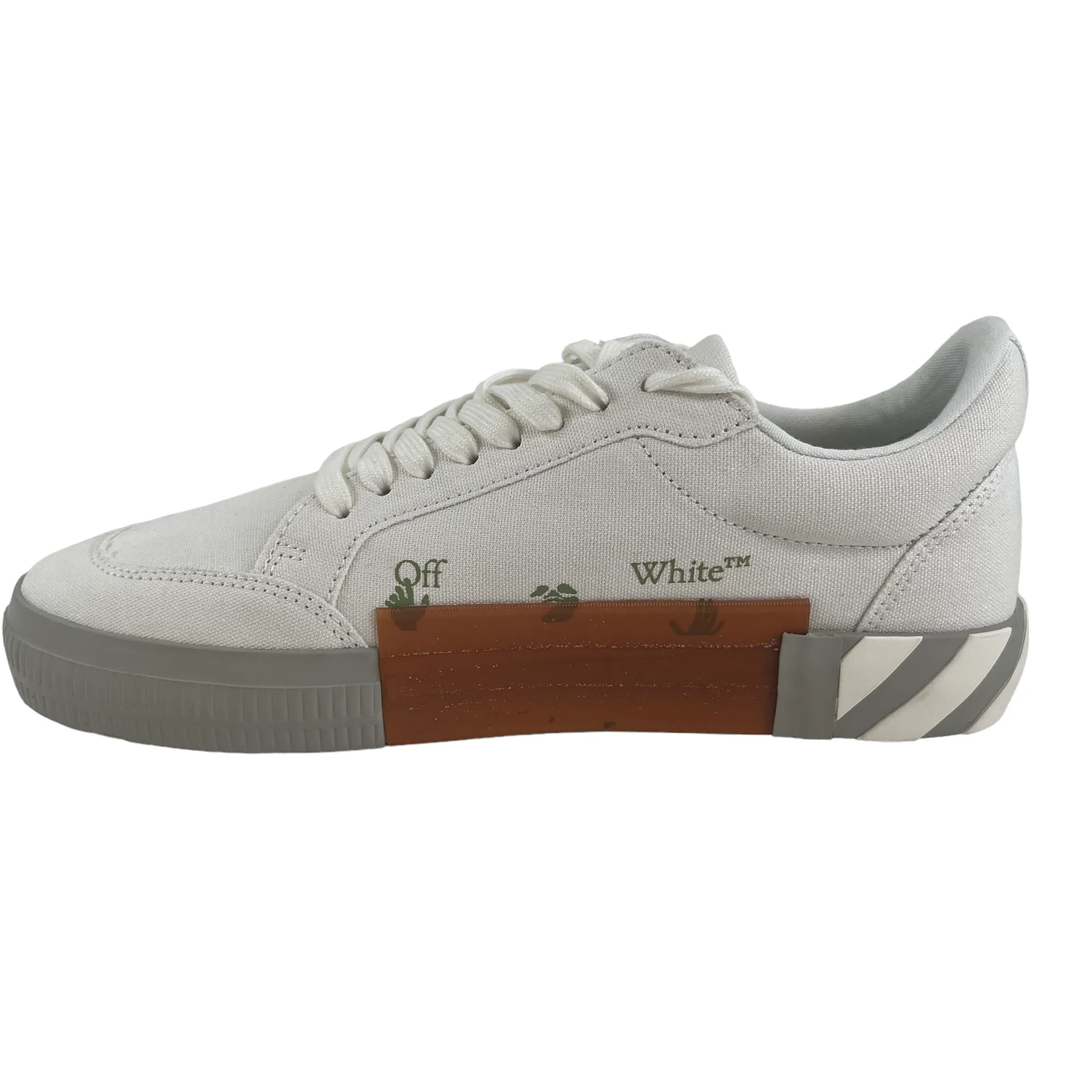 Men's Vulcanised Low Trainers White Size EU 43 / UK 9