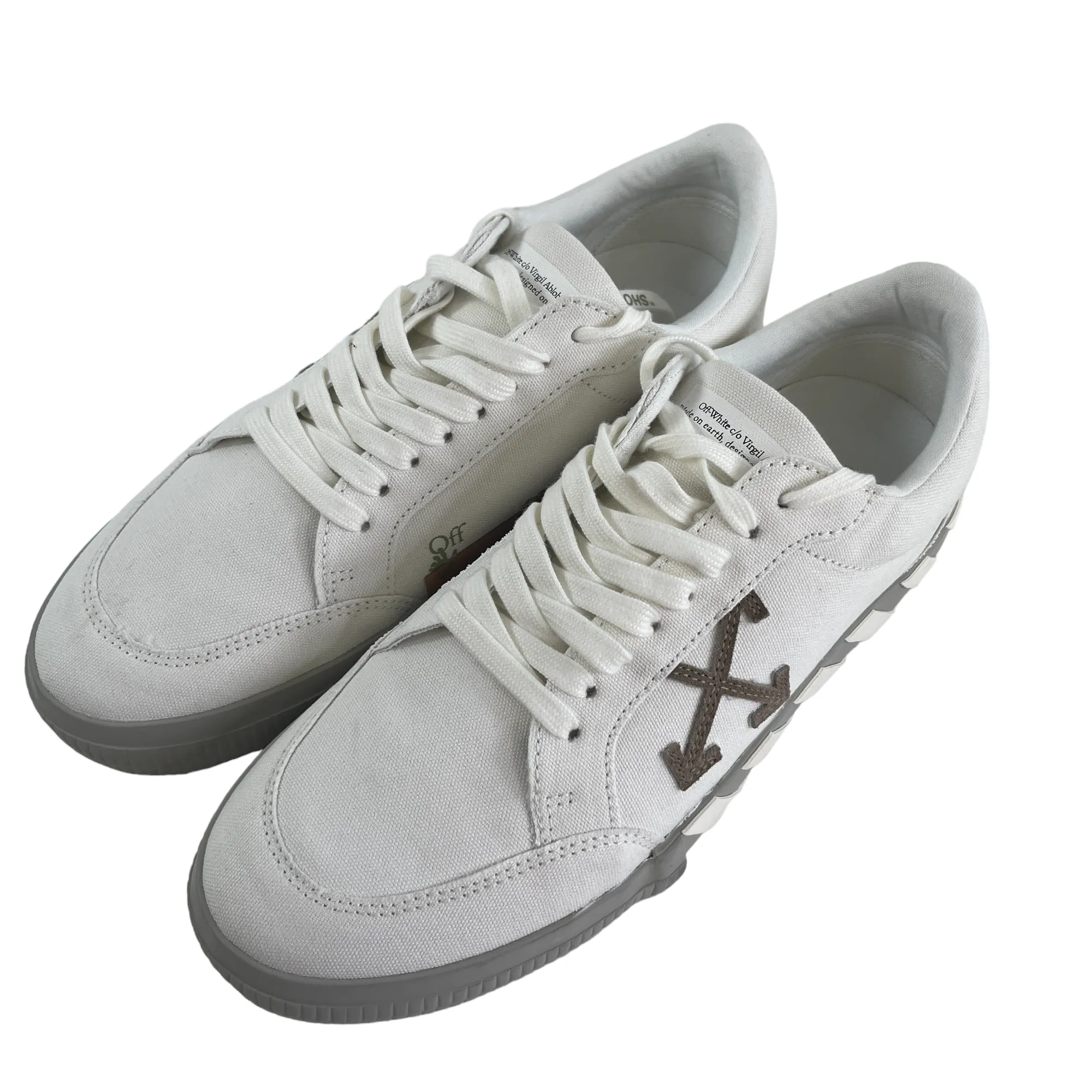 Men's Vulcanised Low Trainers White Size EU 43 / UK 9