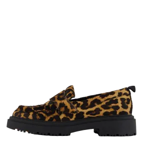 Mocasin Animal Print Brown