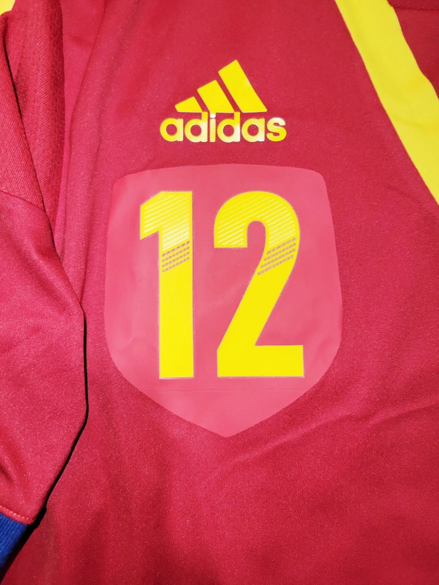 Morata Spain MATCH WORN 2013 U-21 EUROPEAN CHAMPIONSHIP Jersey Camiseta Espana Shirt XL SKU# X53328