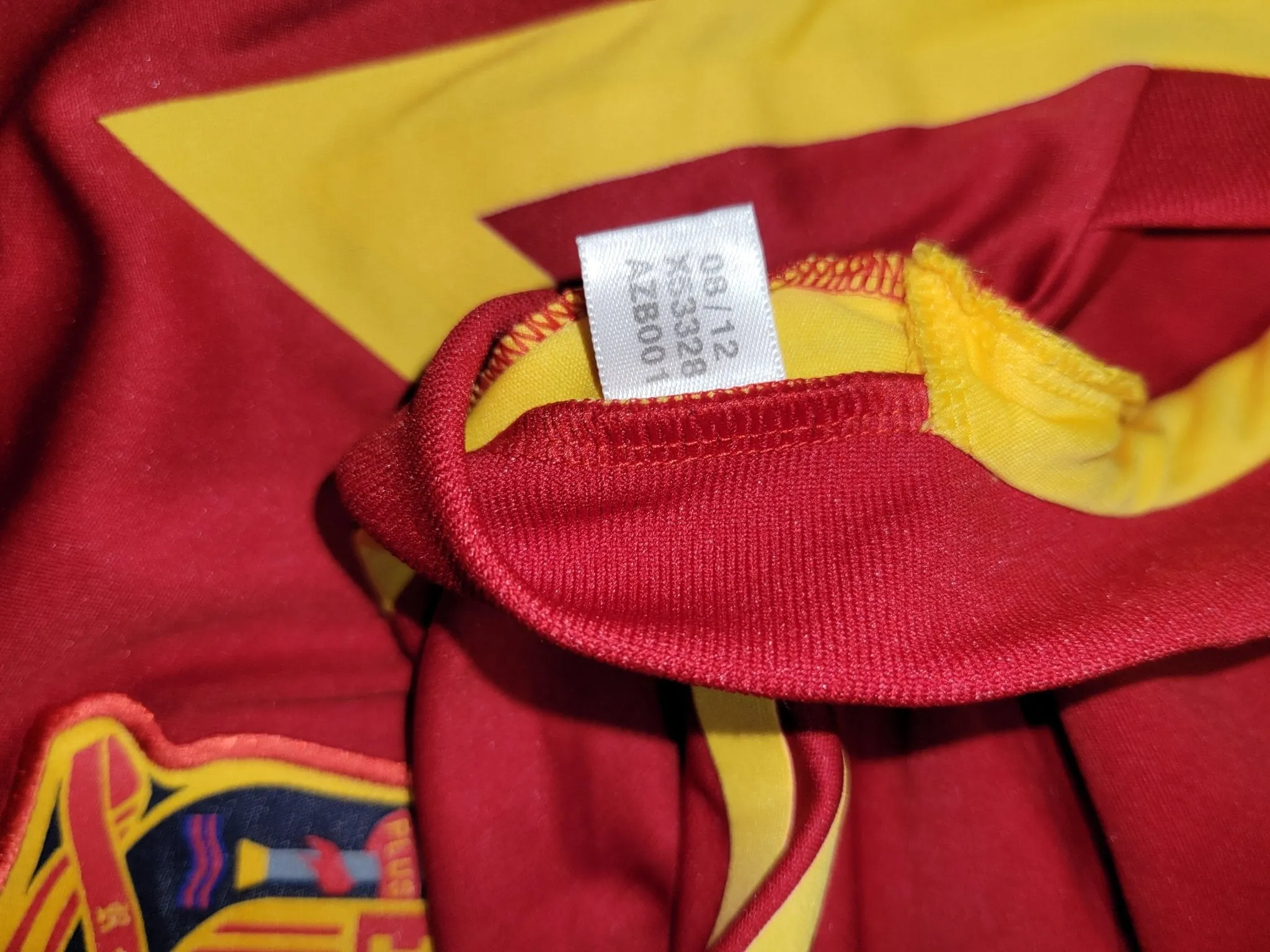 Morata Spain MATCH WORN 2013 U-21 EUROPEAN CHAMPIONSHIP Jersey Camiseta Espana Shirt XL SKU# X53328