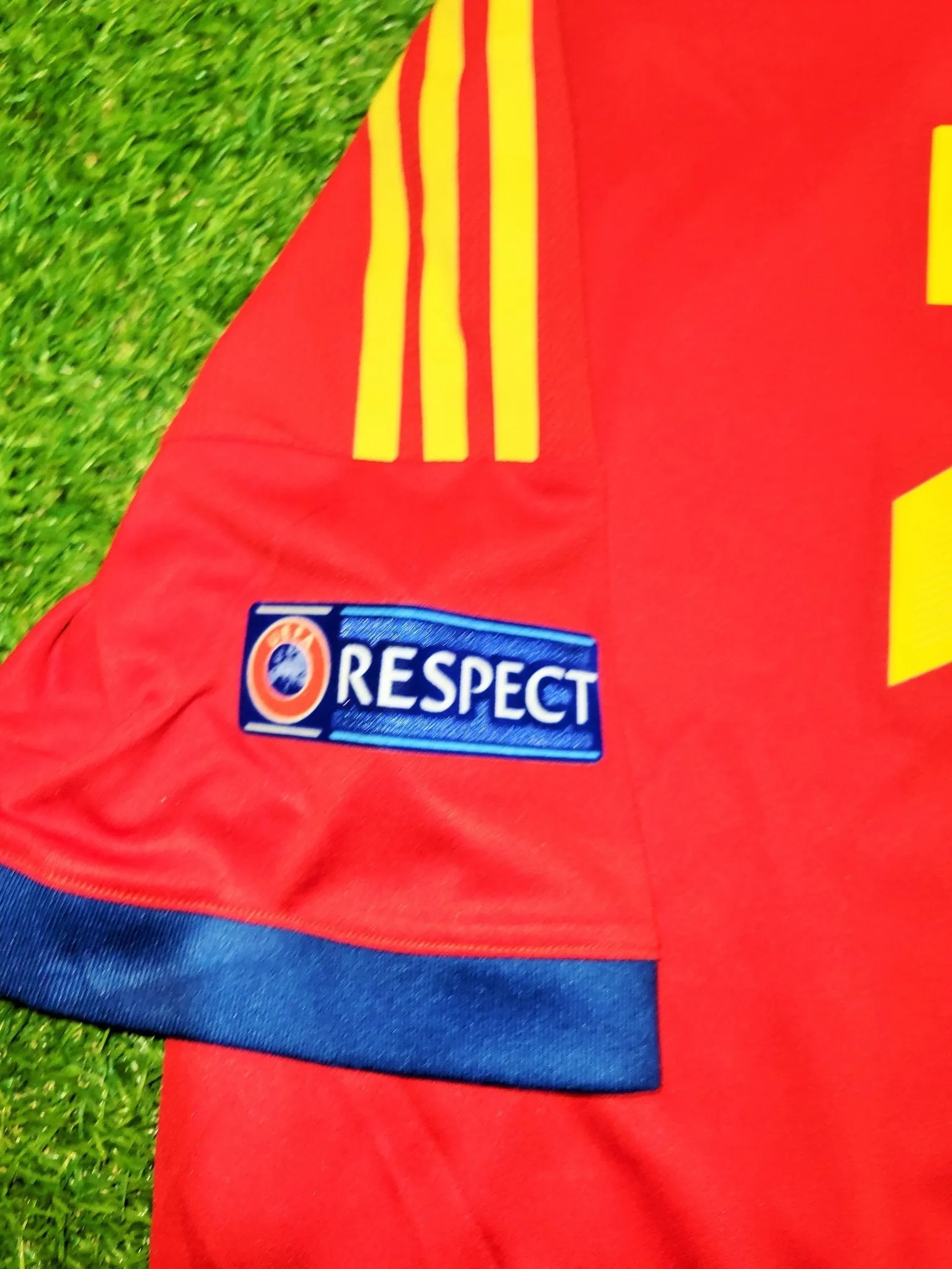 Morata Spain MATCH WORN 2013 U-21 EUROPEAN CHAMPIONSHIP Jersey Camiseta Espana Shirt XL SKU# X53328