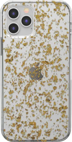 Morning Sparkle | Rose and Gold Flaked Clear Case