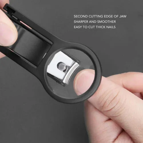 NAIL CLIPPERS WITH MAGNIFYING GLASS