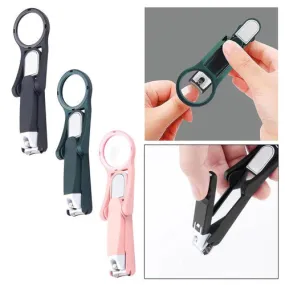 NAIL CLIPPERS WITH MAGNIFYING GLASS